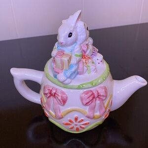 Heritage Mint Collectibles Easter Bunnies Decorative Tea Pot TP-13 with Box
